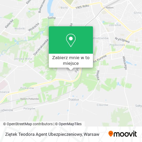 Mapa Ziętek Teodora Agent Ubezpieczeniowy