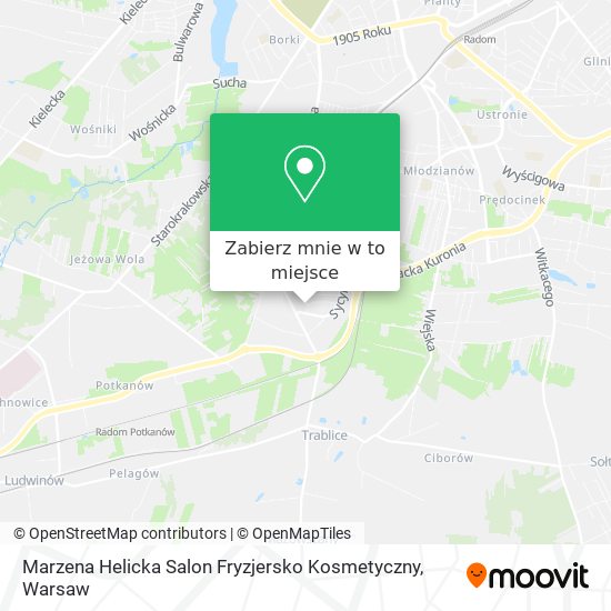 Mapa Marzena Helicka Salon Fryzjersko Kosmetyczny