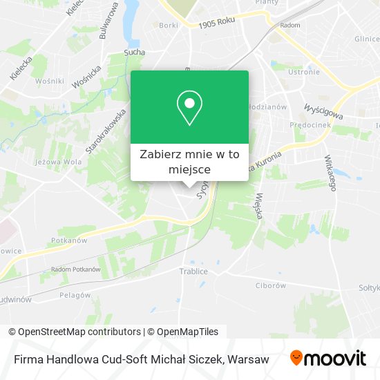 Mapa Firma Handlowa Cud-Soft Michał Siczek
