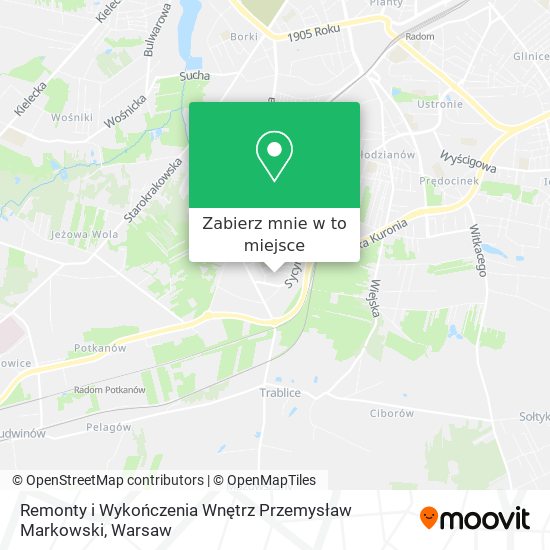 Mapa Remonty i Wykończenia Wnętrz Przemysław Markowski