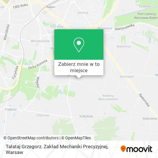 Mapa Tałataj Grzegorz. Zakład Mechaniki Precyzyjnej