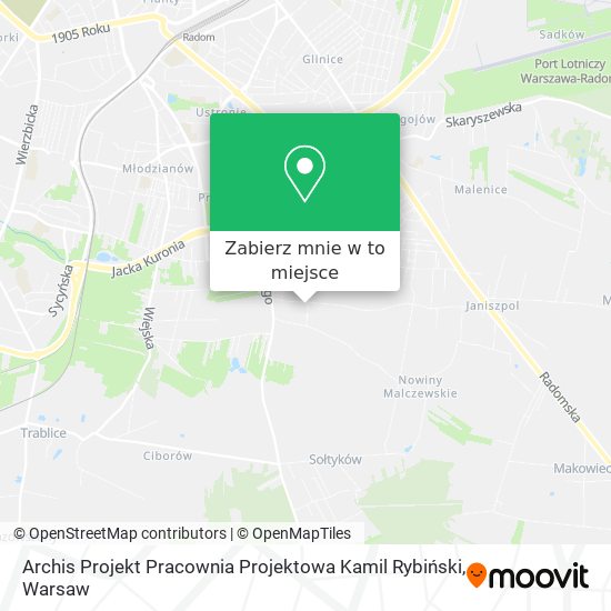 Mapa Archis Projekt Pracownia Projektowa Kamil Rybiński