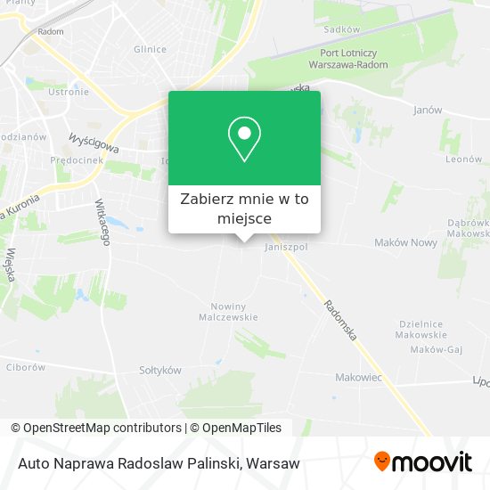 Mapa Auto Naprawa Radoslaw Palinski