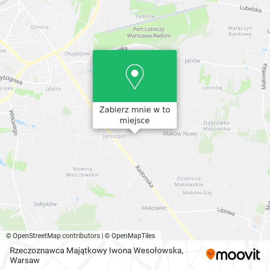 Mapa Rzeczoznawca Majątkowy Iwona Wesołowska