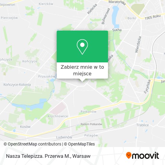 Mapa Nasza Telepizza. Przerwa M.