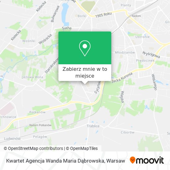 Mapa Kwartet Agencja Wanda Maria Dąbrowska