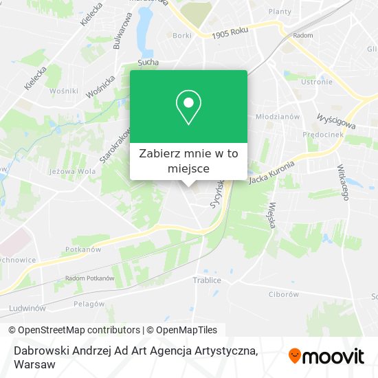 Mapa Dabrowski Andrzej Ad Art Agencja Artystyczna