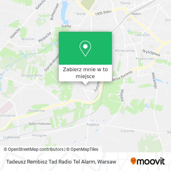 Mapa Tadeusz Rembisz Tad Radio Tel Alarm