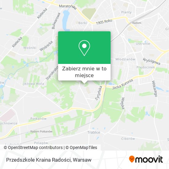 Mapa Przedszkole Kraina Radości