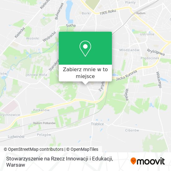 Mapa Stowarzyszenie na Rzecz Innowacji i Edukacji