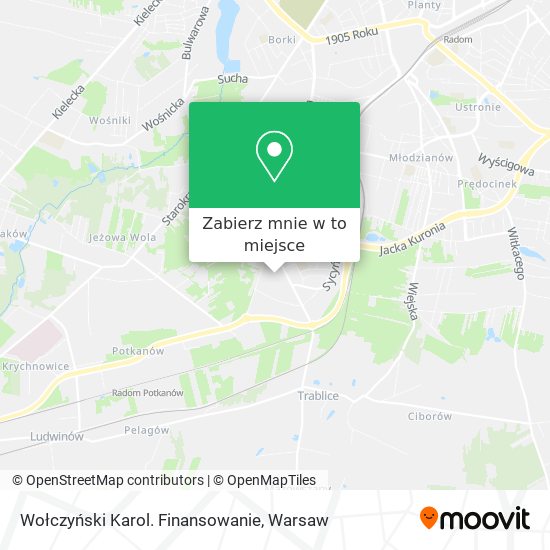 Mapa Wołczyński Karol. Finansowanie