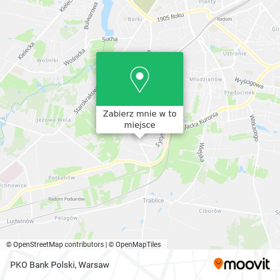 Mapa PKO Bank Polski