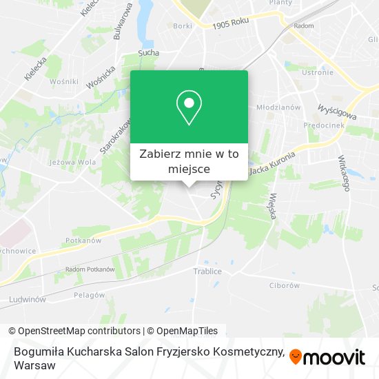 Mapa Bogumiła Kucharska Salon Fryzjersko Kosmetyczny