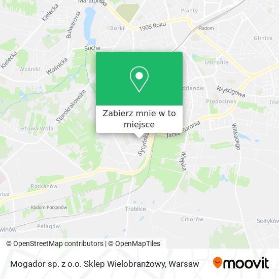 Mapa Mogador sp. z o.o. Sklep Wielobranżowy