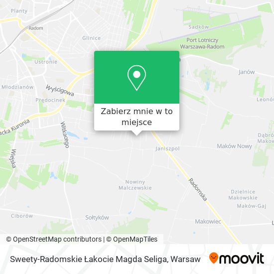 Mapa Sweety-Radomskie Łakocie Magda Seliga