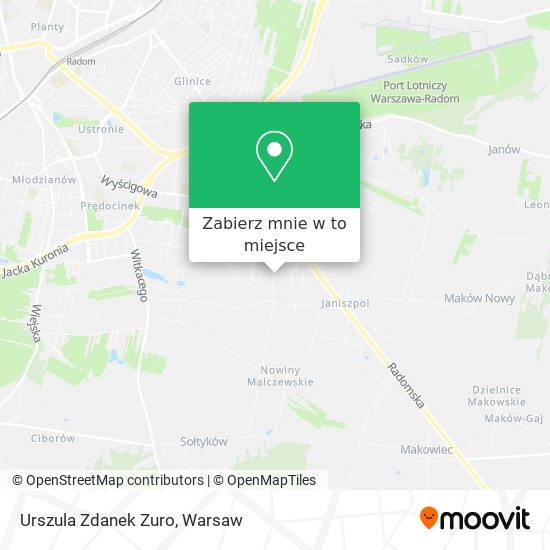 Mapa Urszula Zdanek Zuro