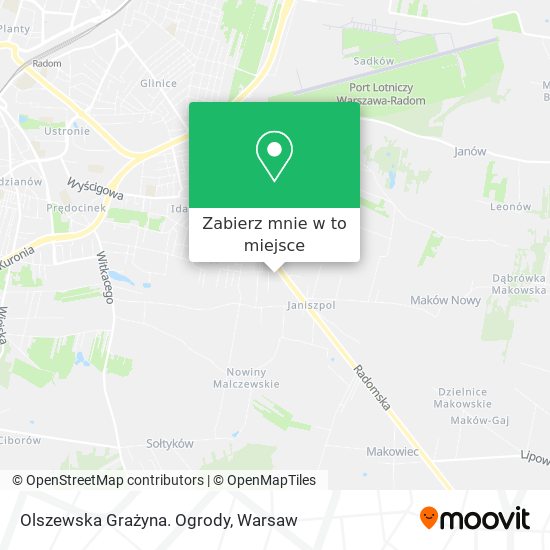 Mapa Olszewska Grażyna. Ogrody