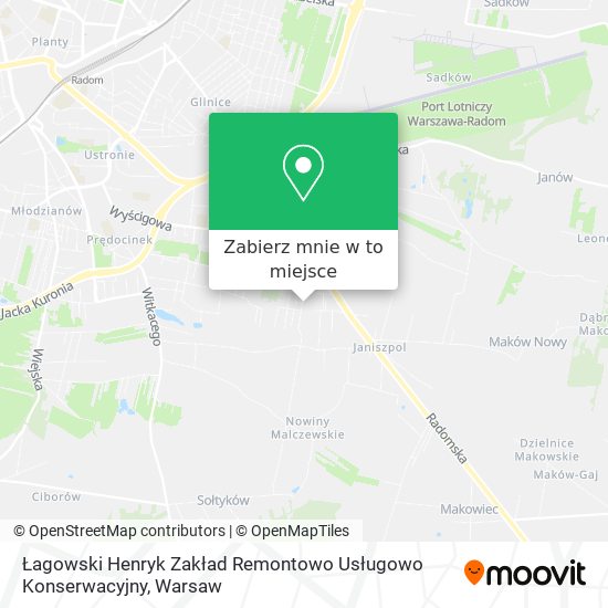 Mapa Łagowski Henryk Zakład Remontowo Usługowo Konserwacyjny