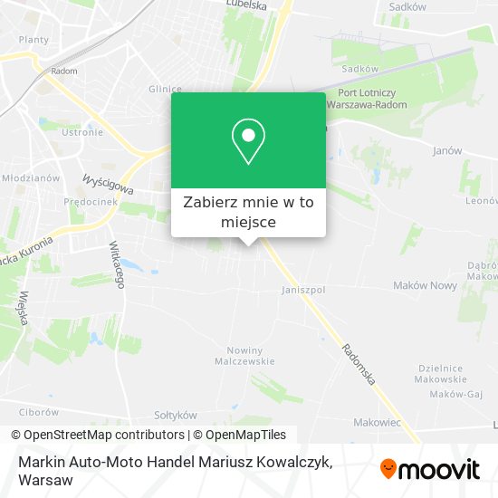 Mapa Markin Auto-Moto Handel Mariusz Kowalczyk