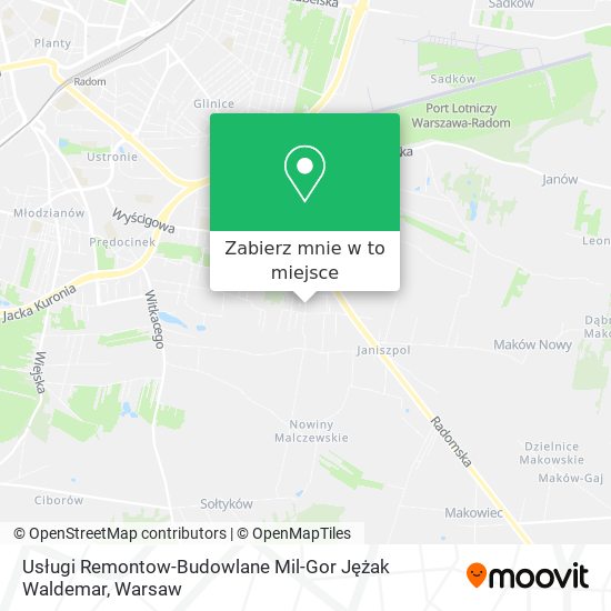 Mapa Usługi Remontow-Budowlane Mil-Gor Jężak Waldemar