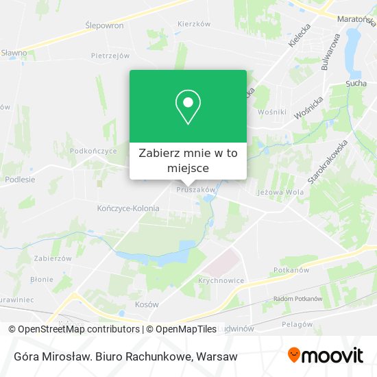 Mapa Góra Mirosław. Biuro Rachunkowe