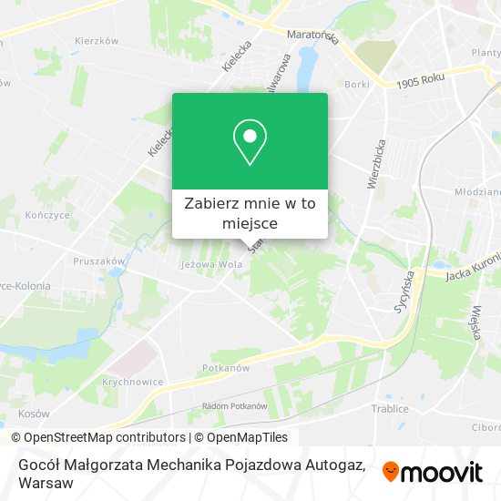 Mapa Gocół Małgorzata Mechanika Pojazdowa Autogaz