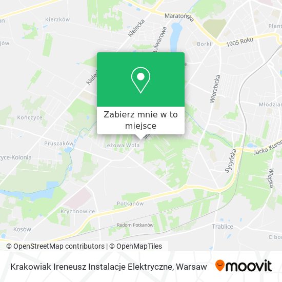 Mapa Krakowiak Ireneusz Instalacje Elektryczne