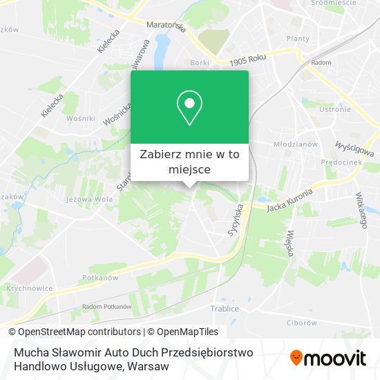 Mapa Mucha Sławomir Auto Duch Przedsiębiorstwo Handlowo Usługowe