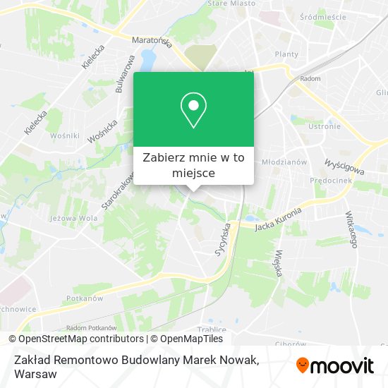 Mapa Zakład Remontowo Budowlany Marek Nowak