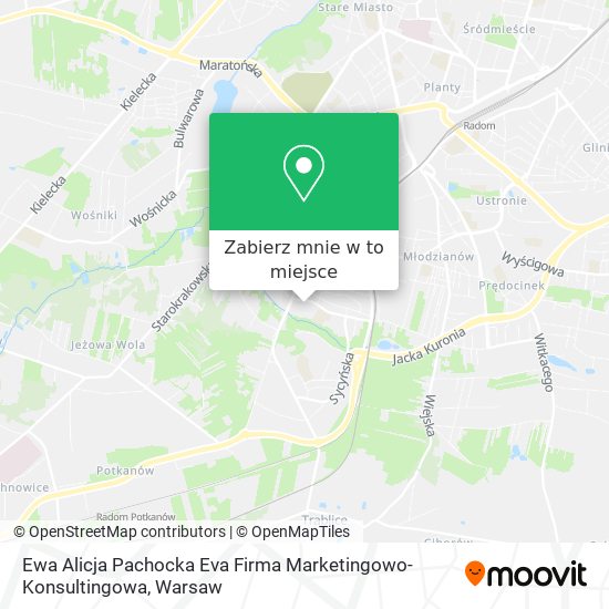 Mapa Ewa Alicja Pachocka Eva Firma Marketingowo-Konsultingowa