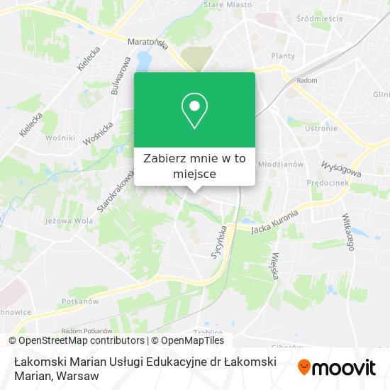 Mapa Łakomski Marian Usługi Edukacyjne dr Łakomski Marian