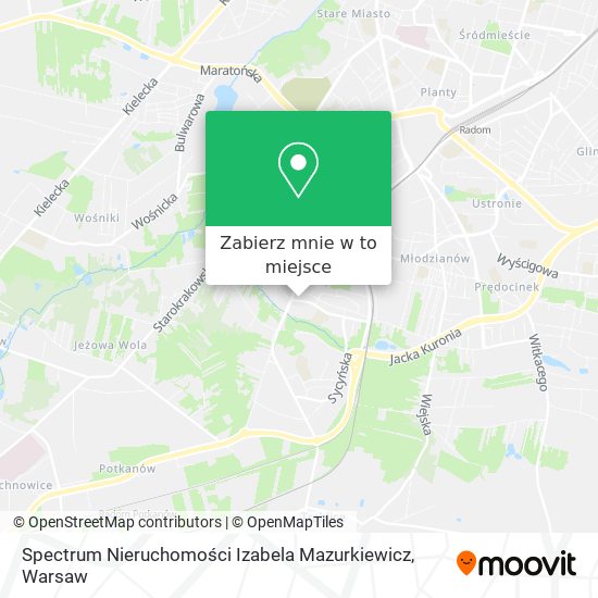 Mapa Spectrum Nieruchomości Izabela Mazurkiewicz
