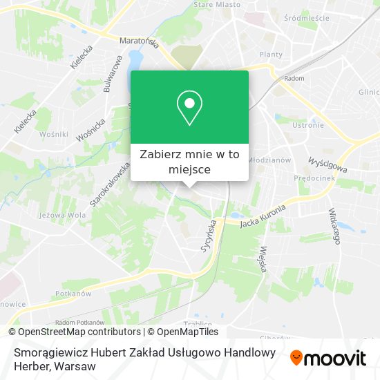 Mapa Smorągiewicz Hubert Zakład Usługowo Handlowy Herber