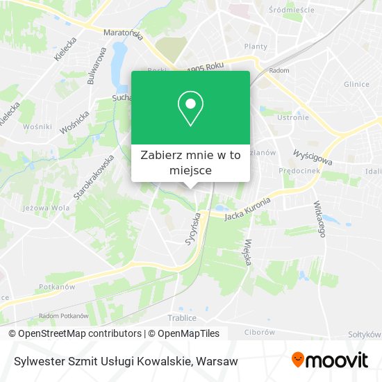 Mapa Sylwester Szmit Usługi Kowalskie