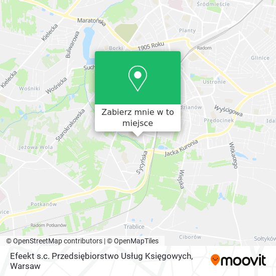 Mapa Efeekt s.c. Przedsiębiorstwo Usług Księgowych