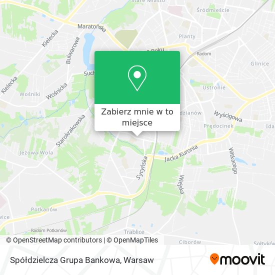 Mapa Spółdzielcza Grupa Bankowa