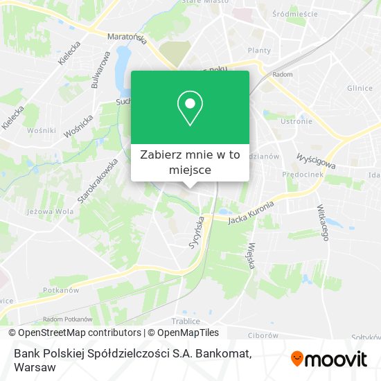 Mapa Bank Polskiej Spółdzielczości S.A. Bankomat