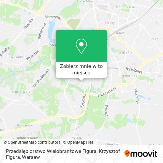 Mapa Przedsiębiorstwo Wielobranżowe Figura. Krzysztof Figura