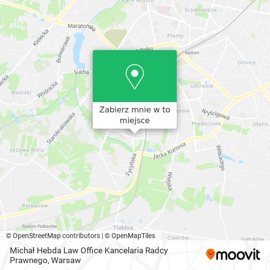 Mapa Michał Hebda Law Office Kancelaria Radcy Prawnego