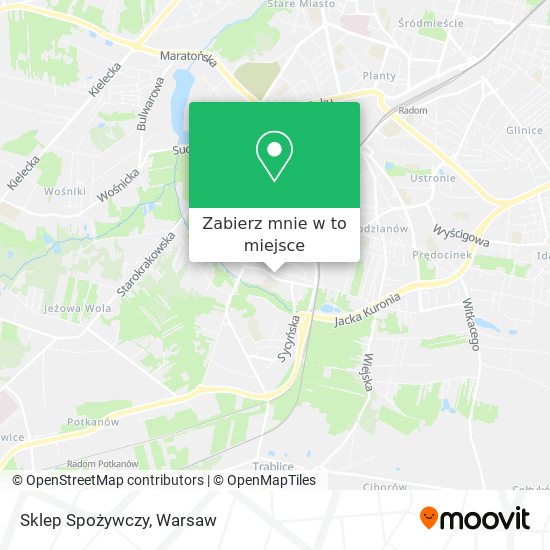 Mapa Sklep Spożywczy