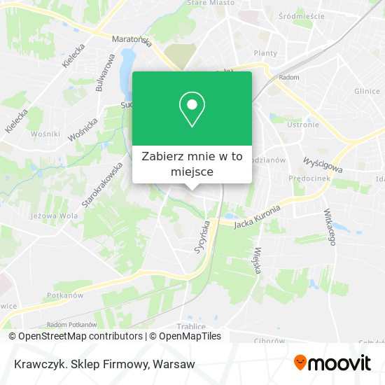 Mapa Krawczyk. Sklep Firmowy