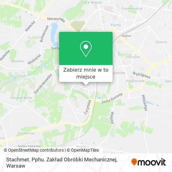 Mapa Stachmet. Pphu. Zakład Obróbki Mechanicznej