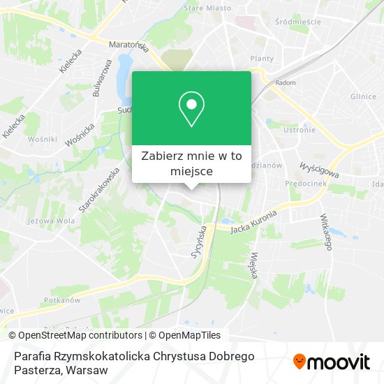 Mapa Parafia Rzymskokatolicka Chrystusa Dobrego Pasterza