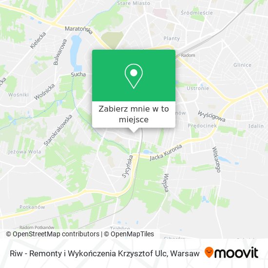 Mapa Riw - Remonty i Wykończenia Krzysztof Ulc