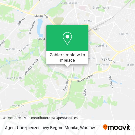 Mapa Agent Ubezpieczeniowy Begrad Monika