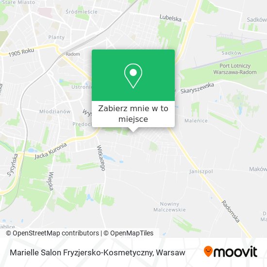 Mapa Marielle Salon Fryzjersko-Kosmetyczny