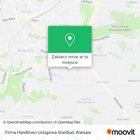 Mapa Firma Handlowo Uslugowa Stanbud
