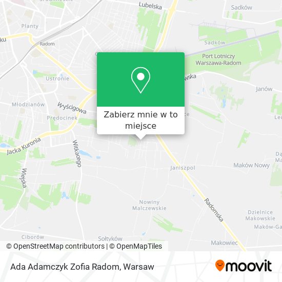 Mapa Ada Adamczyk Zofia Radom