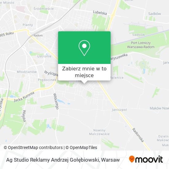 Mapa Ag Studio Reklamy Andrzej Gołębiowski