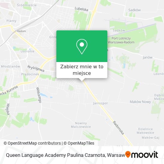 Mapa Queen Language Academy Paulina Czarnota